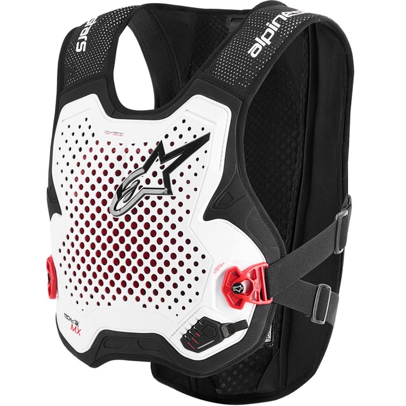 Alpinestars TECH-AIR®MX PLASMA prsluk sa zračnim jastukom bijelo-crno-crveni