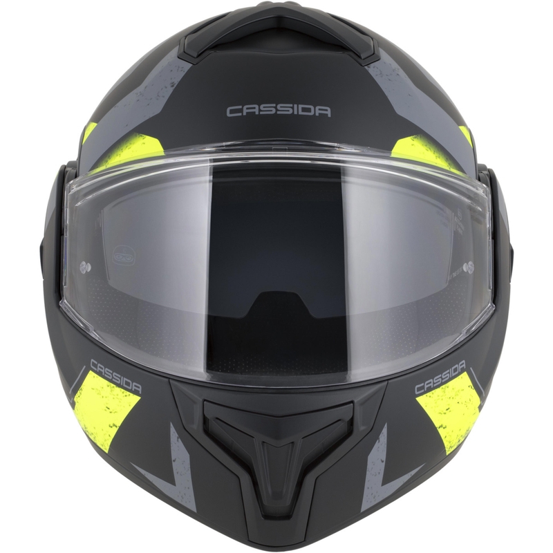 Cassida MultiFlip Korp preklopna motociklistička kaciga mat crno-fluo žuto-siva