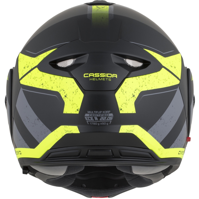 Cassida MultiFlip Korp preklopna motociklistička kaciga mat crno-fluo žuto-siva