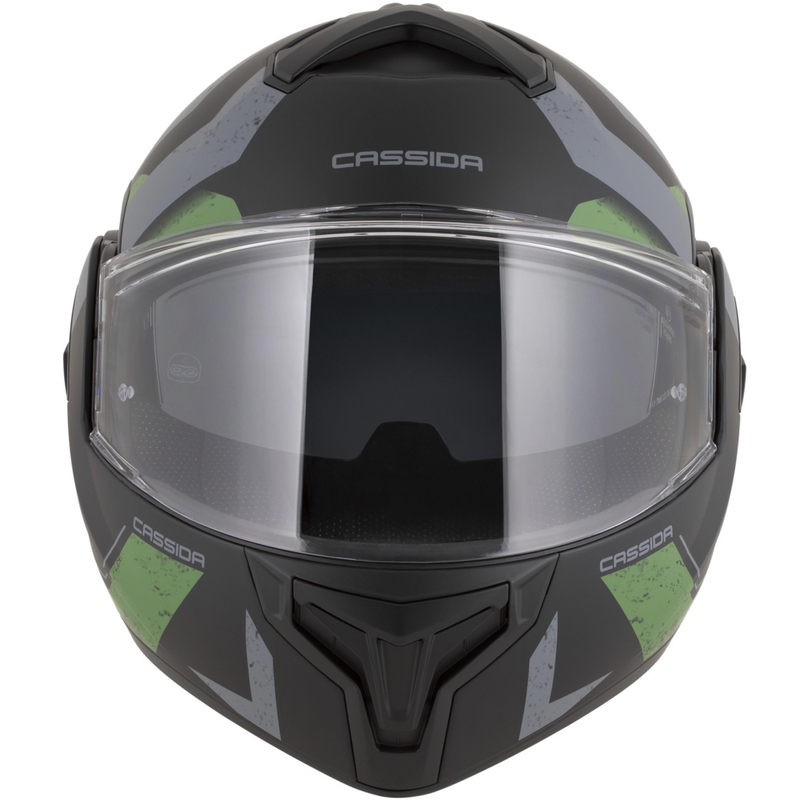Cassida MultiFlip Korp preklopna motociklistička kaciga mat crno-zeleno-siva