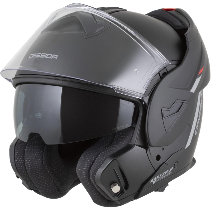 Cassida MultiFlip Korp preklopna motociklistička kaciga mat crno-crveno-siva