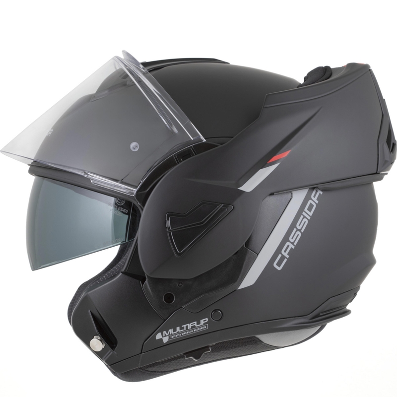 Cassida MultiFlip Korp preklopna motociklistička kaciga mat crno-crveno-siva