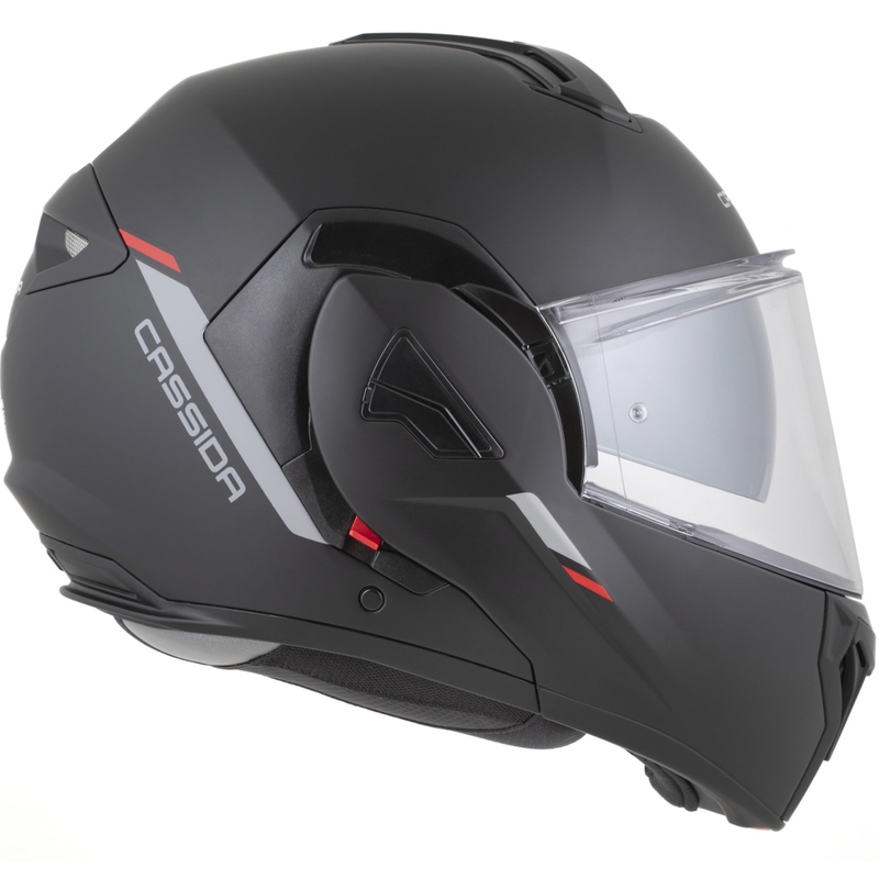 Cassida MultiFlip Korp preklopna motociklistička kaciga mat crno-crveno-siva