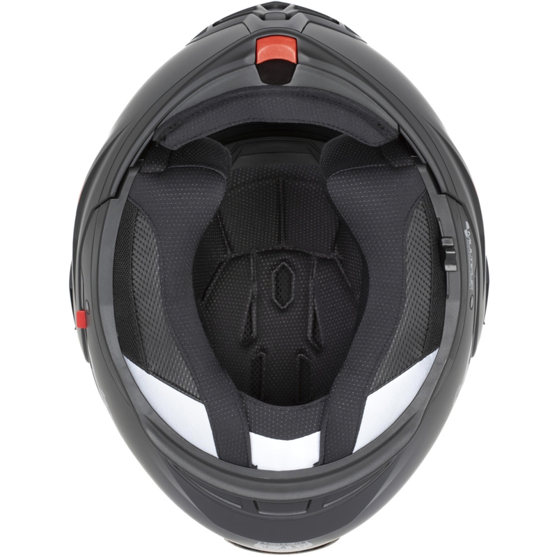 Cassida MultiFlip Solid preklopna motociklistička kaciga biserno bijelo-crna