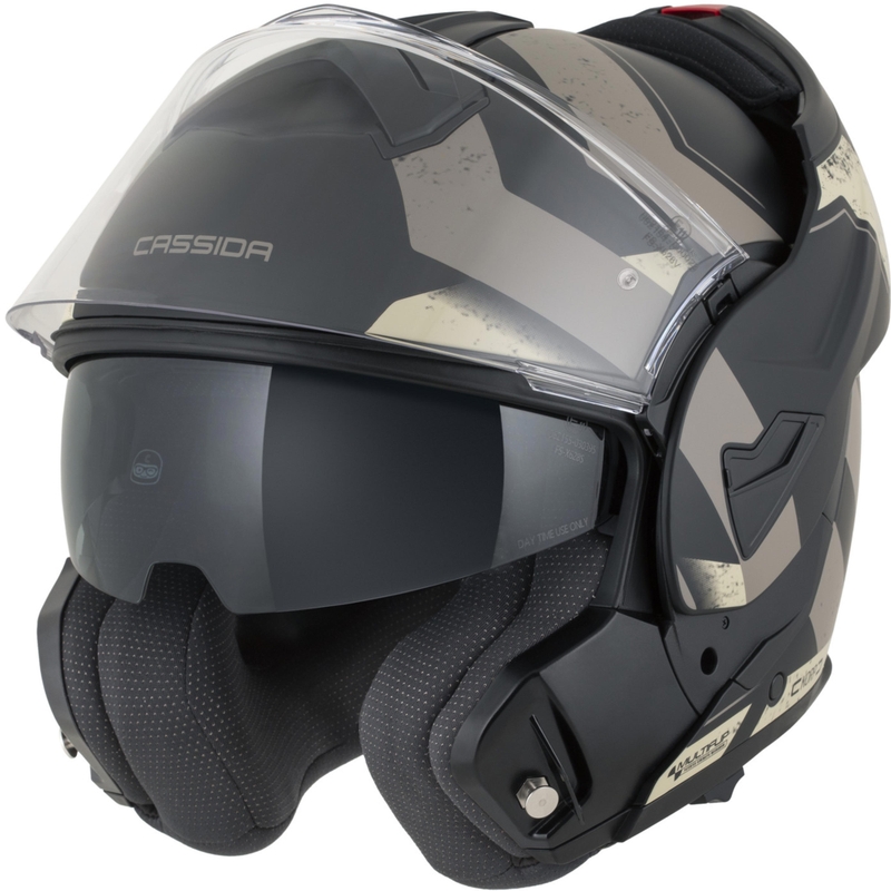 Cassida MultiFlip Korp preklopna motociklistička kaciga mat crna-pješčano-kaki