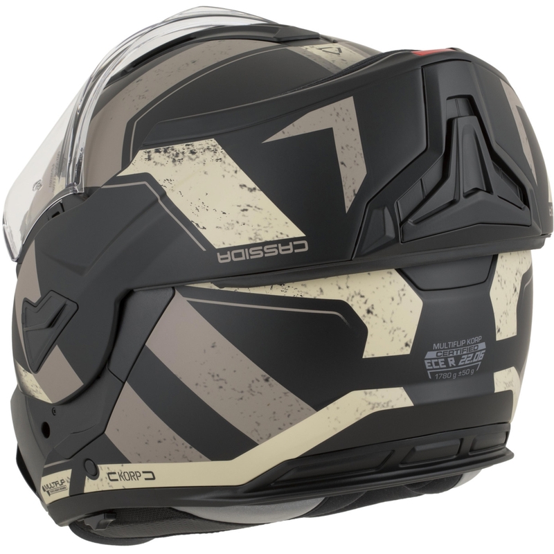 Cassida MultiFlip Korp preklopna motociklistička kaciga mat crna-pješčano-kaki