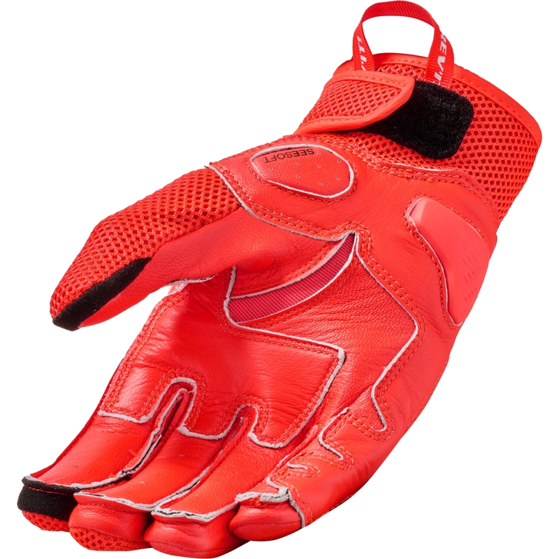 Revit Ritmo fluo motociklističke rukavice crveno-crne