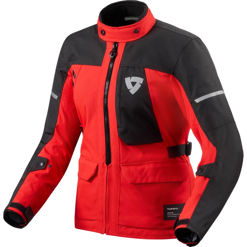 Ženska motociklistička jakna Revit Convergent H2O, crveno-crna
