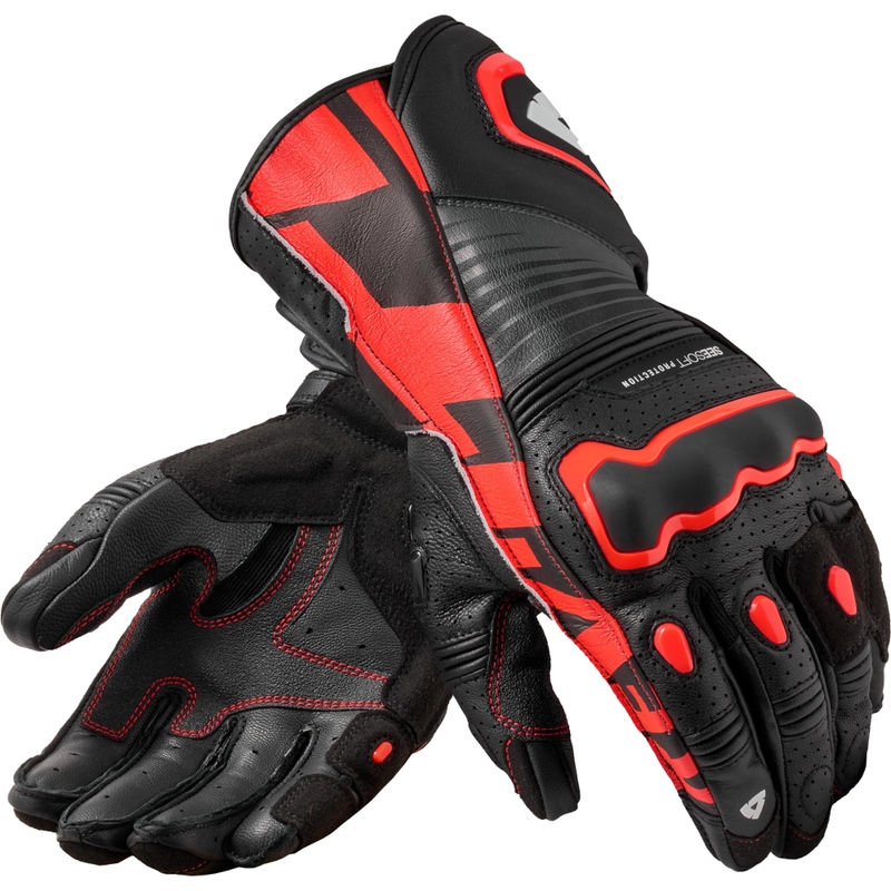 Revit Argon 3 motociklističke rukavice crno-fluo crvene