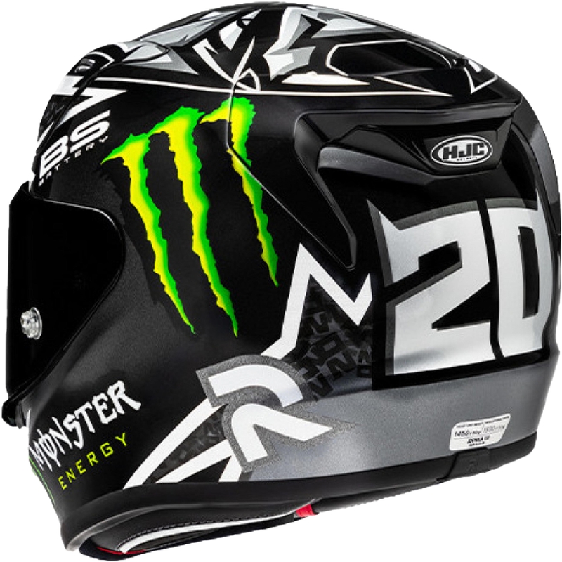 HJC RPHA 12 Quartararo Replica BL MC5 Integralna motociklistička kaciga crna