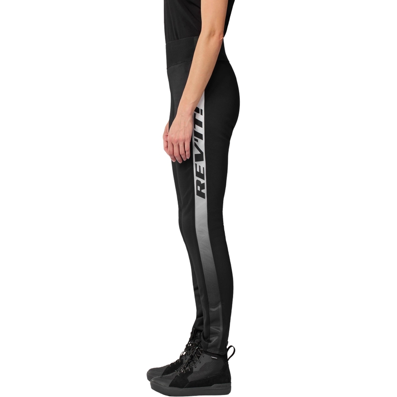 Ženske kratke motociklističke tajice Revit Talia crno-bijele