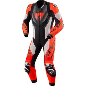 Revit One Piece Hyperspeed 3 motociklističko odijelo svijetlosivo-fluo crveno