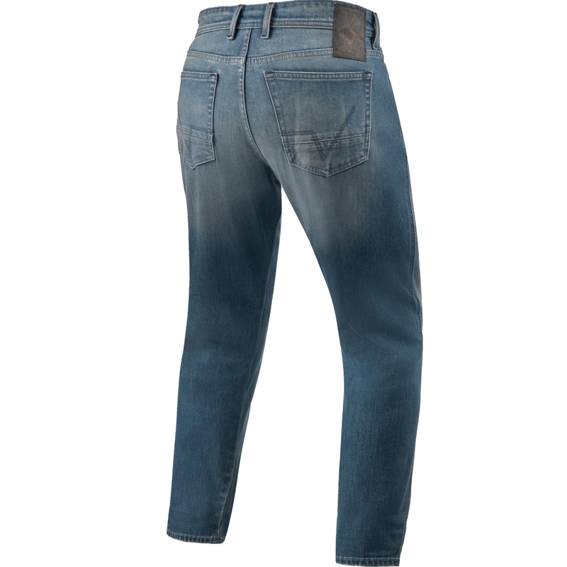 Revit Keegan Tapered Extra Crop motociklističke traperice srednje plave boje