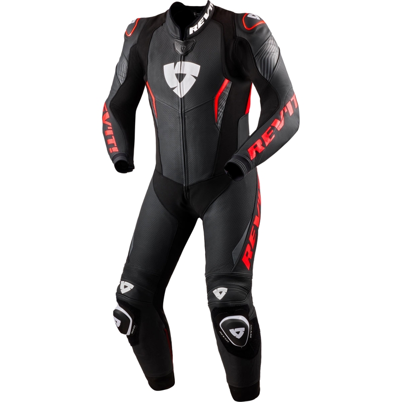 Revit Argon 3 motociklističko odijelo crno-fluo crveno
