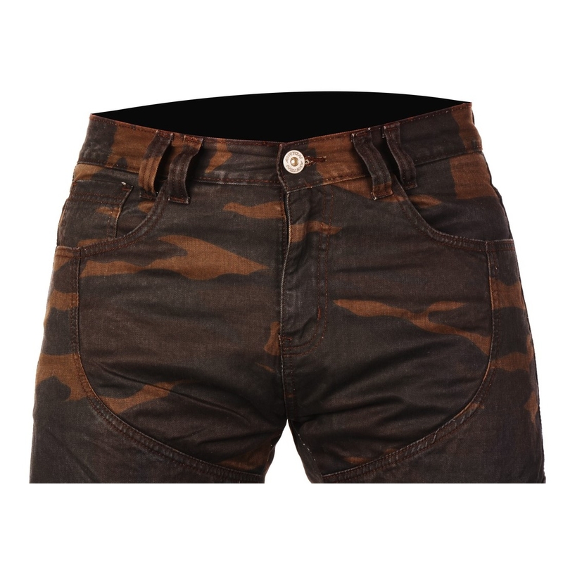 Ayrton Camino motociklističke traperice smeđe kamuflažne rasprodaja