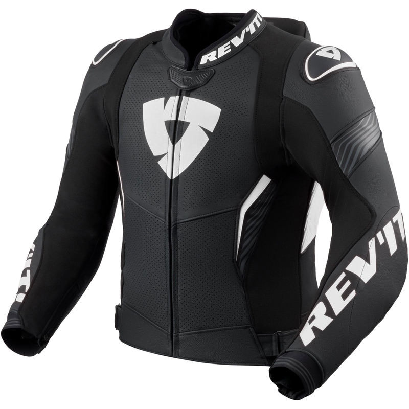 Revit Argon 3 PRO kožna motociklistička jakna crno-bijela