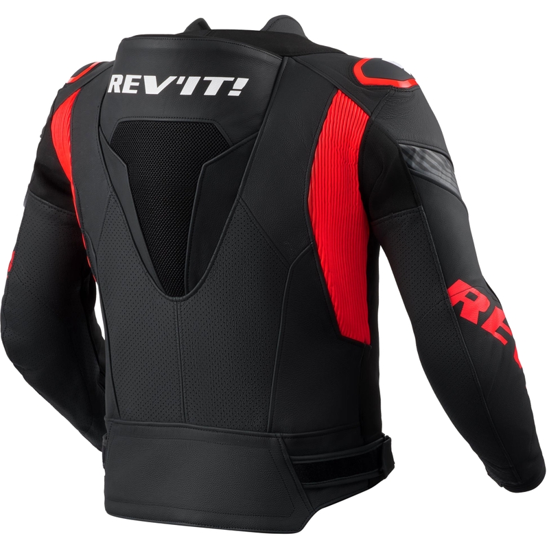 Revit Argon 3 PRO motociklistička kožna jakna crno-fluo crvena