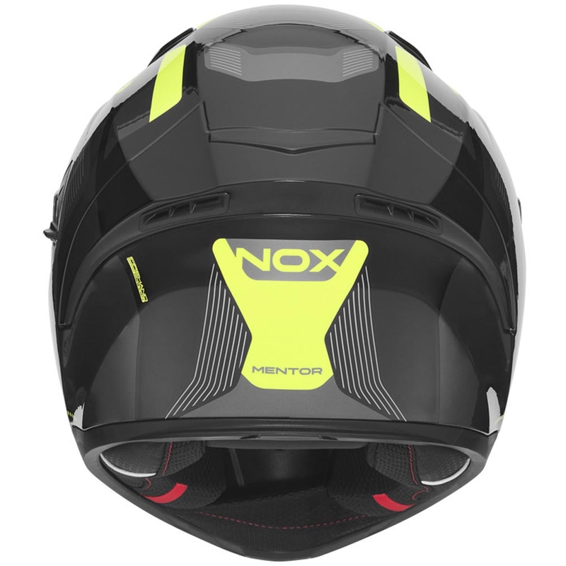 Integralna motociklistička kaciga NOX N402 Mentor crno-fluo žuta