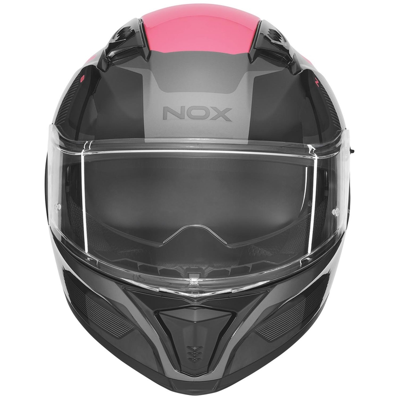 Integralna motociklistička kaciga NOX N402 Mentor crno-roza