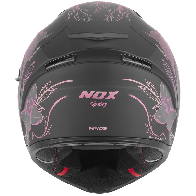 Integralna motociklistička kaciga NOX N402 Spring mat crno-roza