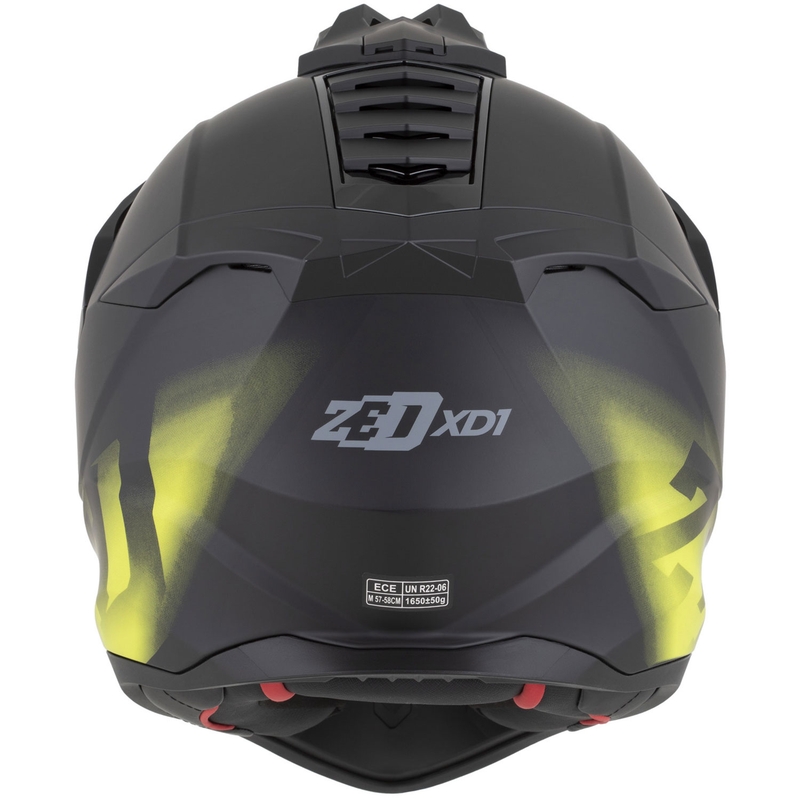 Enduro motociklistička kaciga ZED XD1 mat crno-fluo žuta
