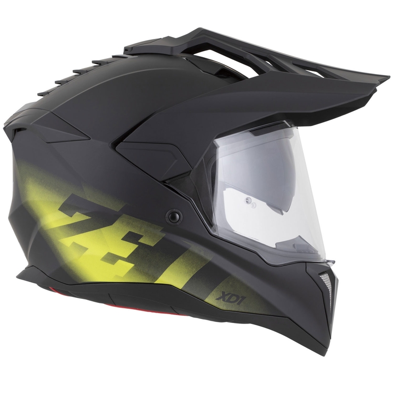 Enduro motociklistička kaciga ZED XD1 mat crno-fluo žuta