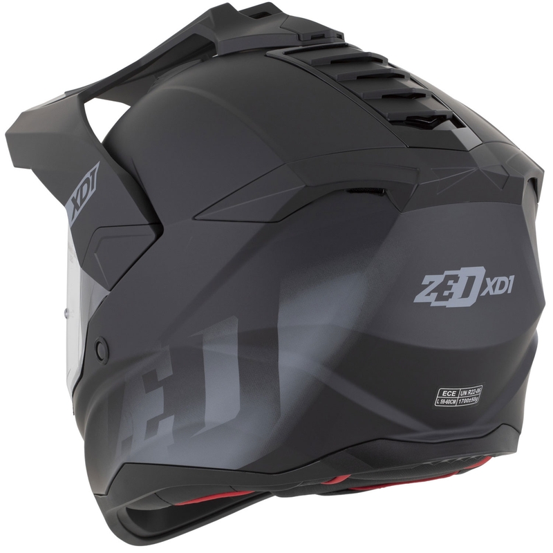 Enduro motociklistička kaciga ZED XD1 mat crno-tamno siva