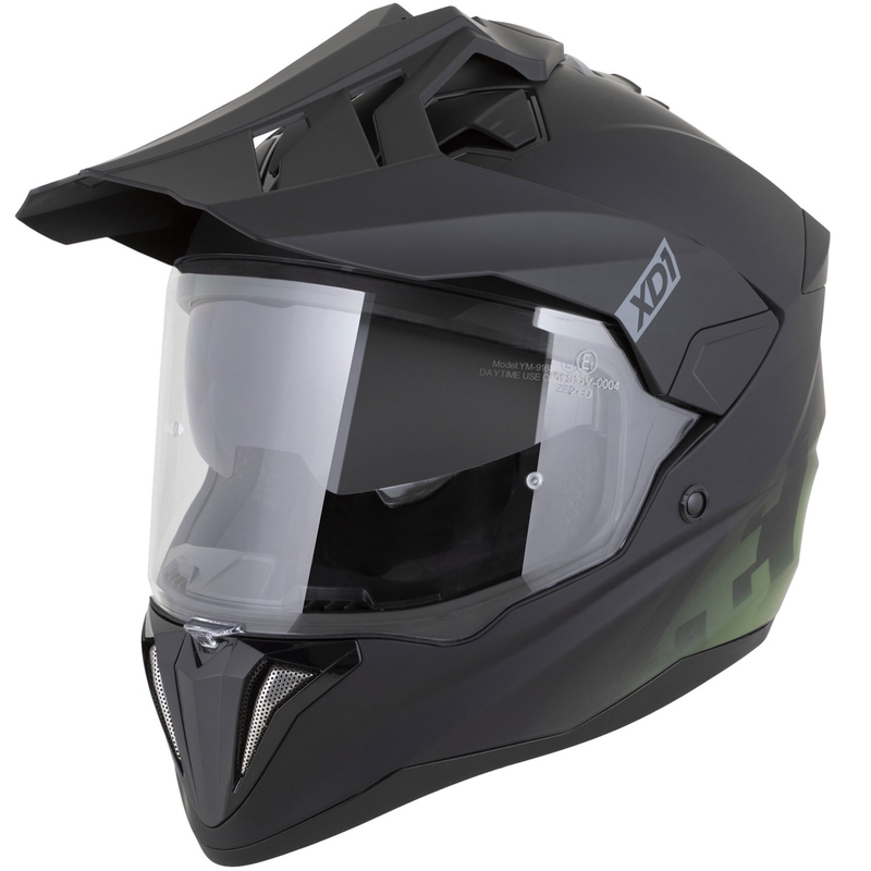 Enduro motociklistička kaciga ZED XD1 mat crno-tamnozelena