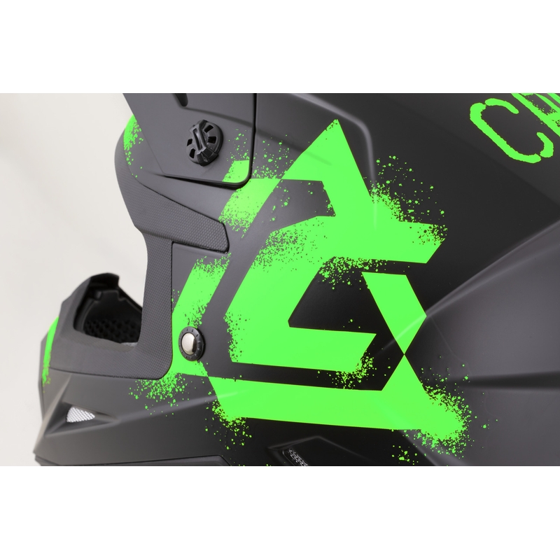 Cassida Cross Cup 2 Crew motocross kaciga mat crno-fluo zelena