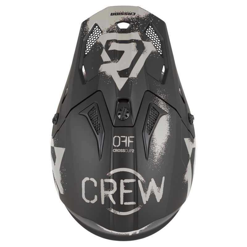 Cassida Cross Cup 2 Crew kaciga za motokros, mat crno-pijesak