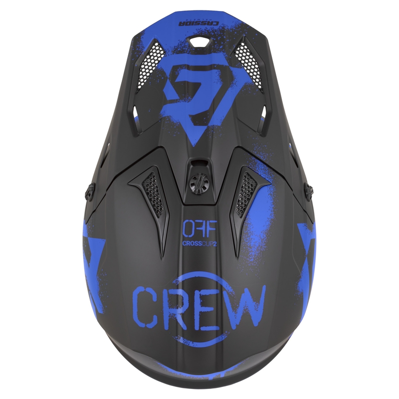 Cassida Cross Cup 2 Crew kaciga za motokros, mat crno-plava
