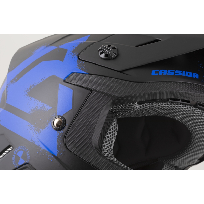 Cassida Cross Cup 2 Crew kaciga za motokros, mat crno-plava