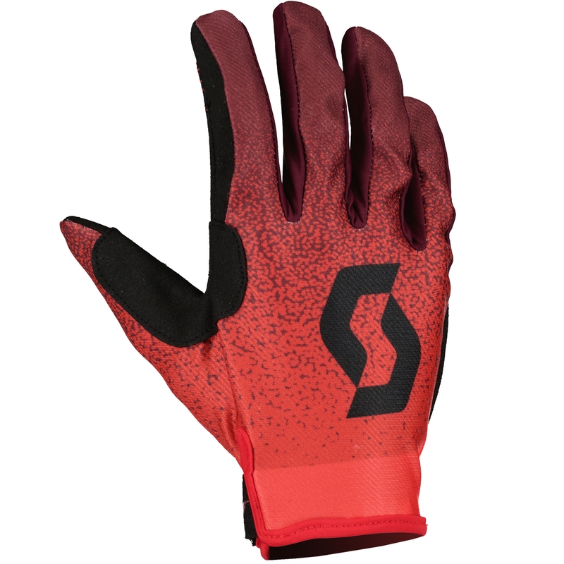 SCOTT 350 DIRT EVO motokros rukavice crveno-crne