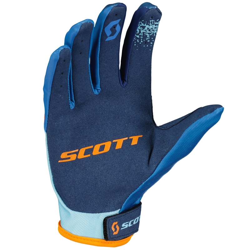 SCOTT 350 FURY EVO Dječje motokros rukavice plavo-narančaste