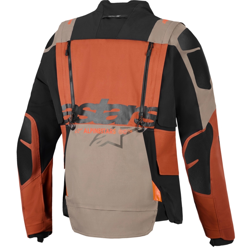 Alpinestars Halo PRO Drystar XF motociklistička jakna svijetlosmeđa-tamnonarančasta-crna
