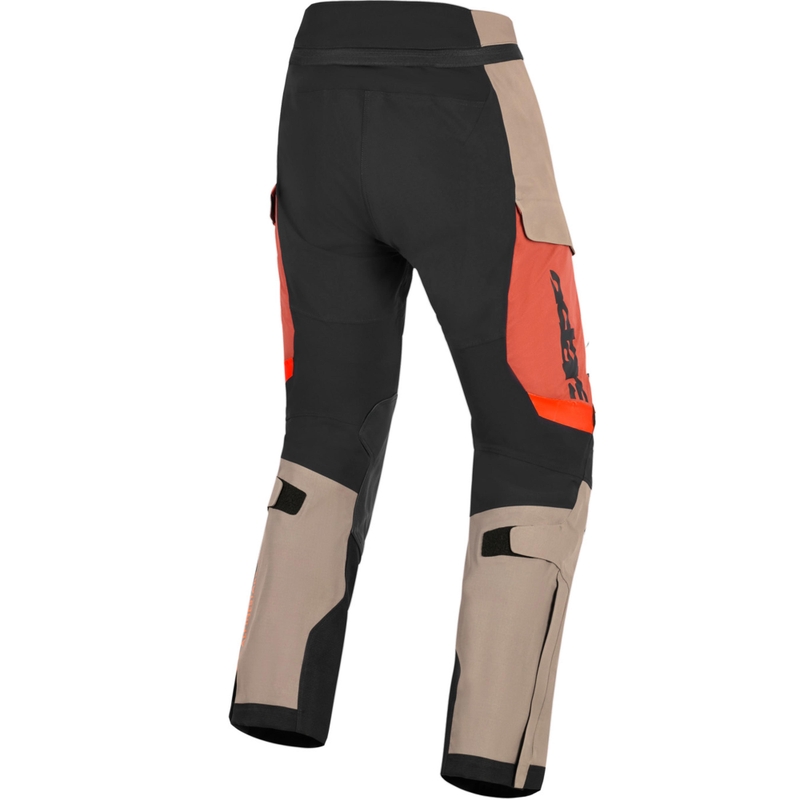 Alpinestars Halo PRO Drystar XF motociklističke hlače svijetlosmeđe-tamnonarančaste-crne