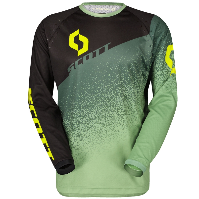 SCOTT 350 DIRT EVO motokros dres crno-zeleni