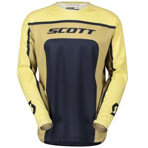 Motokros dres SCOTT 350 TRACK EVO bež-plavi