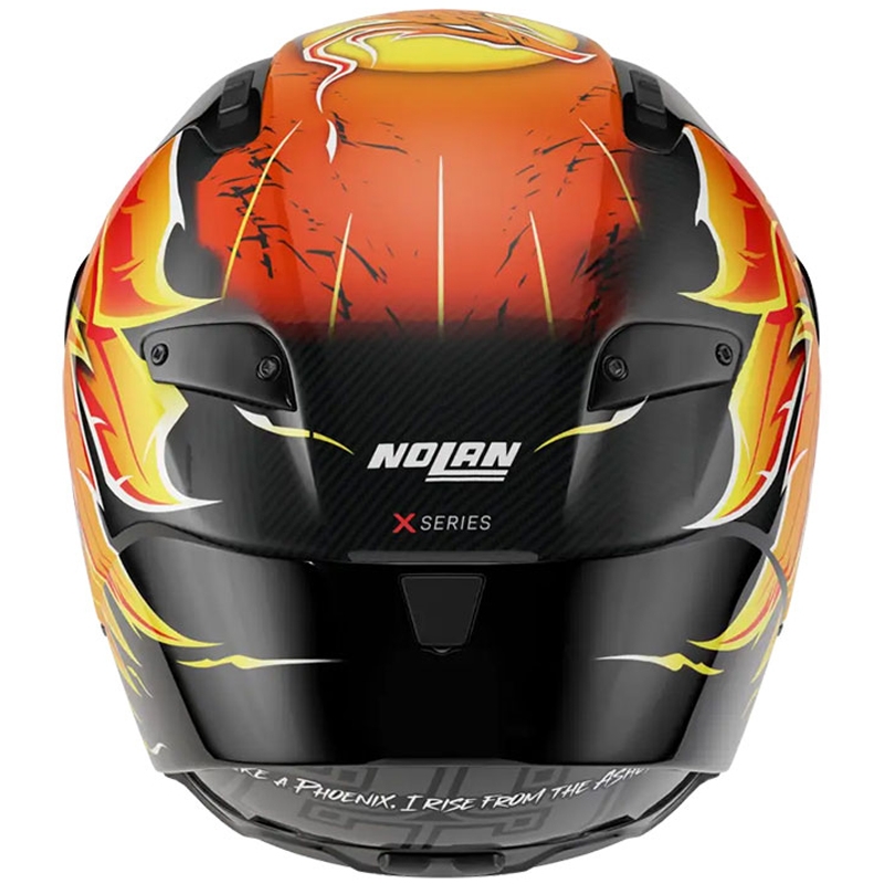 Integralna motociklistička kaciga Nolan X-804 RS Ultra Carbon Replica Iannone 368 crno-crveno-narančasto-žuta
