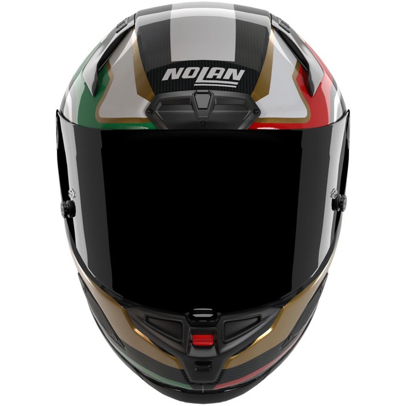 Integralna motociklistička kaciga Nolan X-804 RS Ultra Carbon Piega sjajna crno-zlatna-crveno-zelena