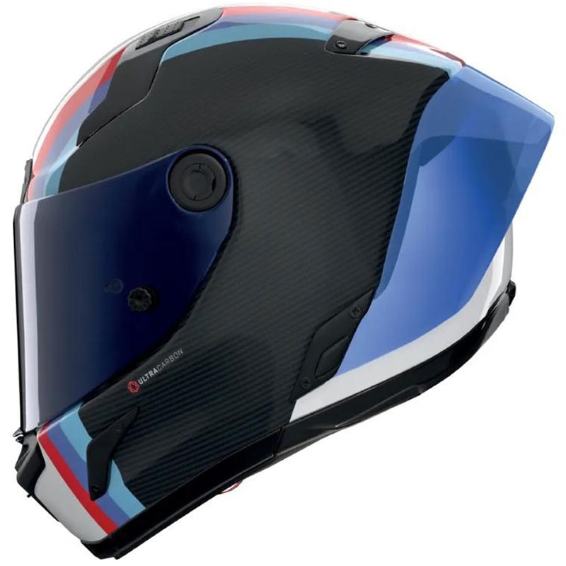 Integralna motociklistička kaciga Nolan X-804 RS Ultra Carbon Gemini 365 sjajna sivo-bijelo-plavo-crvena