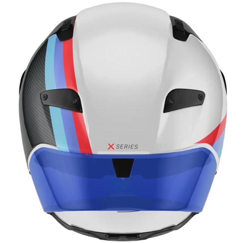 Integralna motociklistička kaciga Nolan X-804 RS Ultra Carbon Gemini 365 sjajna sivo-bijelo-plavo-crvena