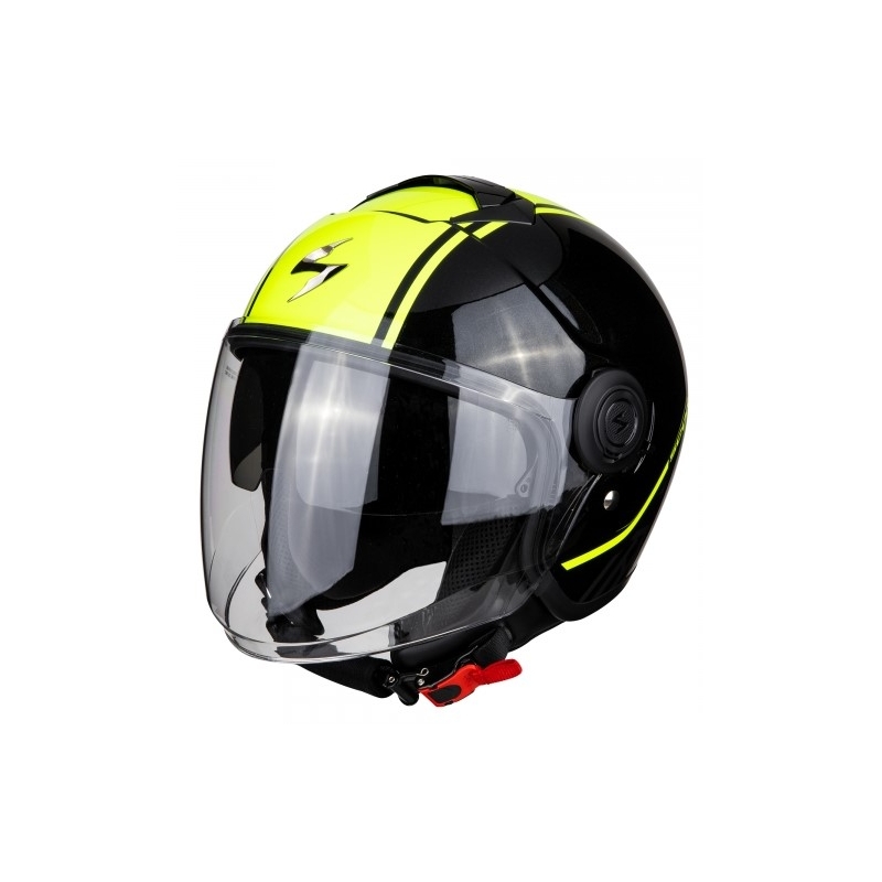 Otvorena motoristička kaciga Scorpion EXO-CITY Avenue crno-fluo žuta