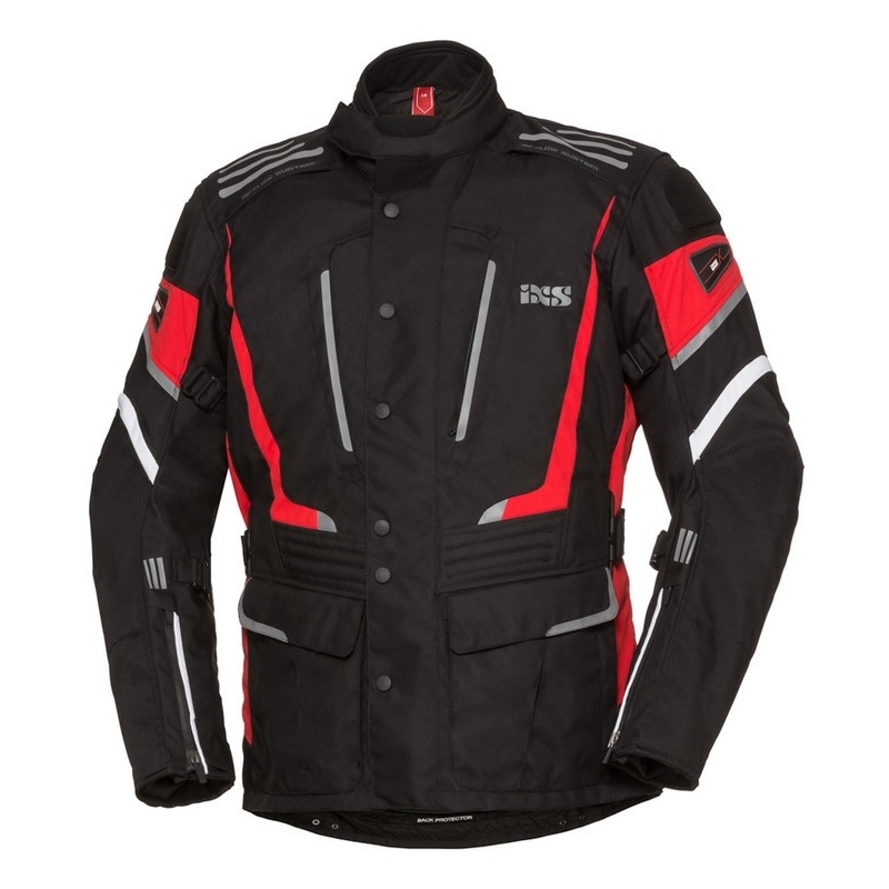 IXS Powells motociklistička jakna crno-crvena