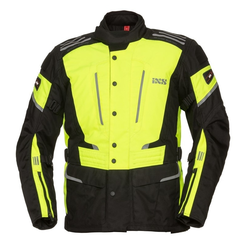 Motociklistička jakna iXS Powells fluo-žuto crna