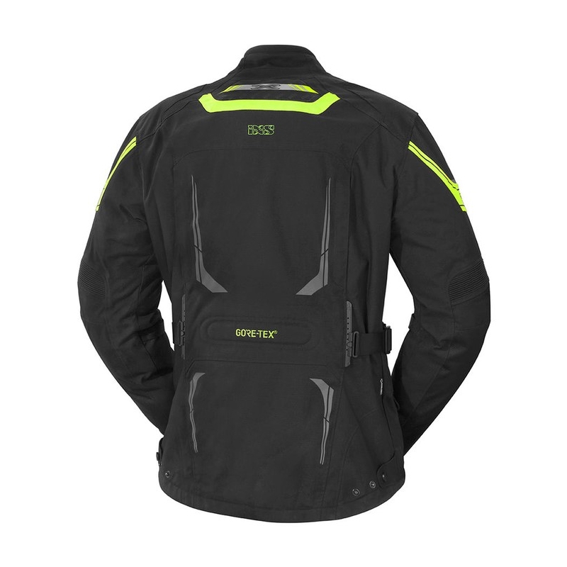 Ženska motoristička jakna iXS Montgomery crno-fluo žuta
