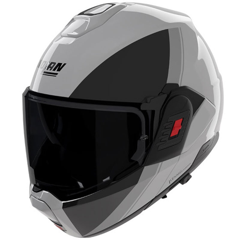 Preklopna motociklistička kaciga Nolan N120-1 Verniciatura Speciale 356 sjajna biserno-crna-siva