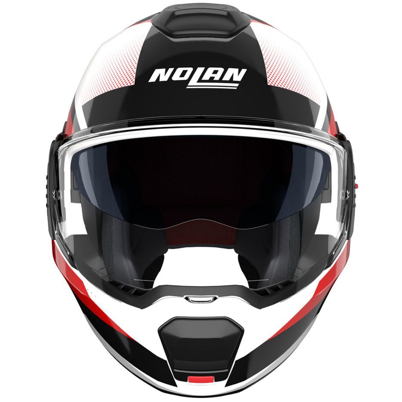 Preklopna motociklistička kaciga Nolan N120-1 Ciclone 363 bijelo-crno-crvena