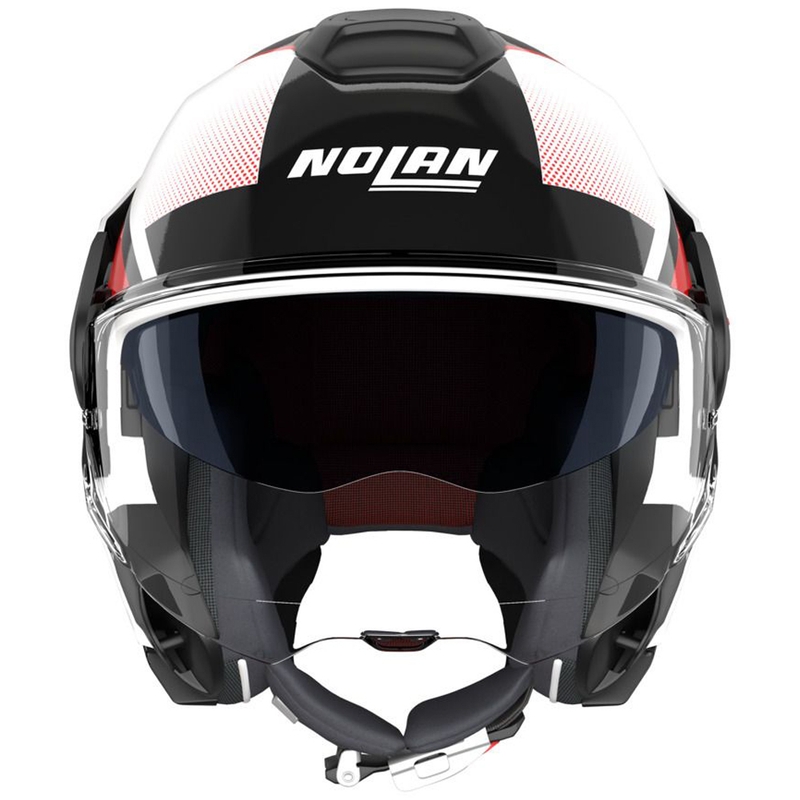 Preklopna motociklistička kaciga Nolan N120-1 Ciclone 363 bijelo-crno-crvena