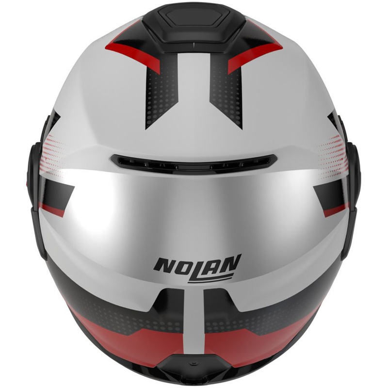 Preklopna motociklistička kaciga Nolan N120-1 Ciclone 363 bijelo-crno-crvena